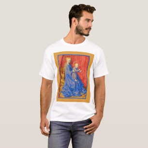 Camiseta Madona e Menino Entronizados Jean Fouquet Feriado
