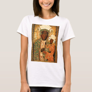 Camiseta Madona Negra e Criança Nossa Senhora de Czestochow