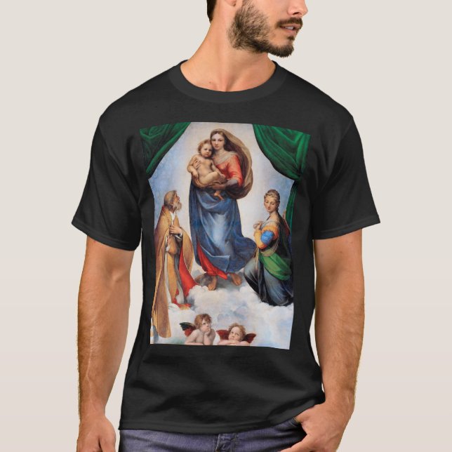 Camiseta Madona Sixtina, Rafael (Frente)