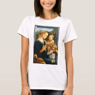 Camiseta Madonna com criança e dois anjos, Filippo Lippi