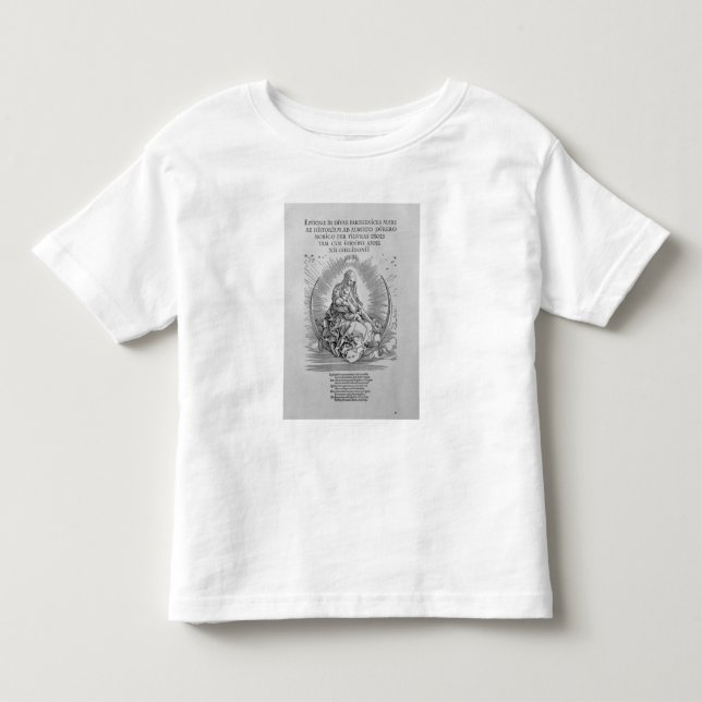 Camiseta Madonna como a mãe de cuidados e ser divino (Frente)