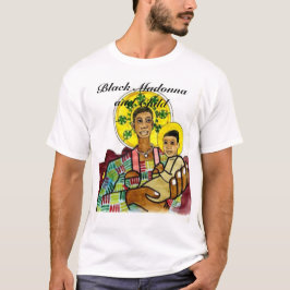 Camiseta Madonna & criança pretos