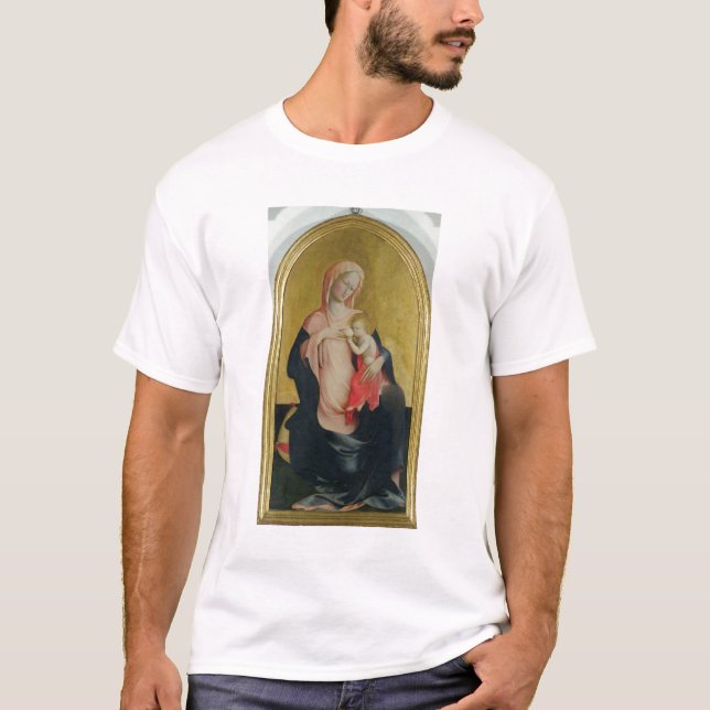 Camiseta Madonna da humildade, c.1410 (tempera no painel) (Frente)