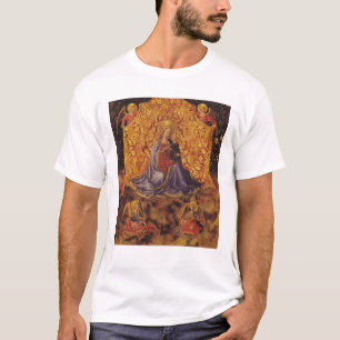 Camiseta Madonna da humildade com criança e anjos do crist