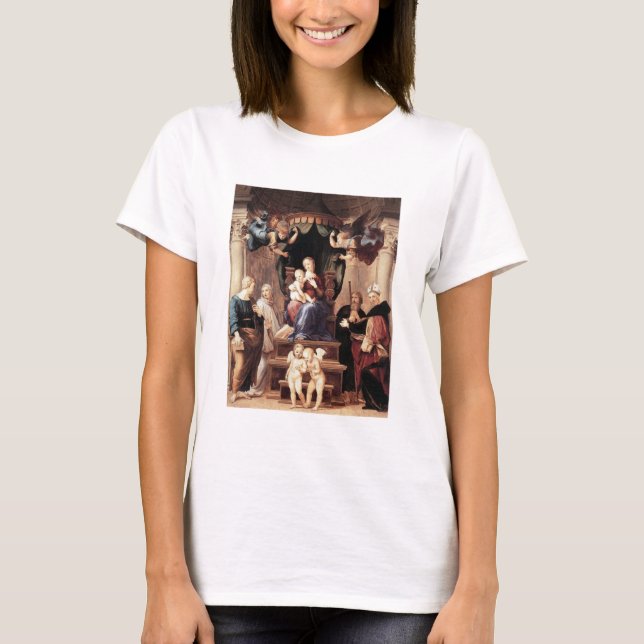 Camiseta Madonna del Baldacchino - Raphael - c1506 (Frente)