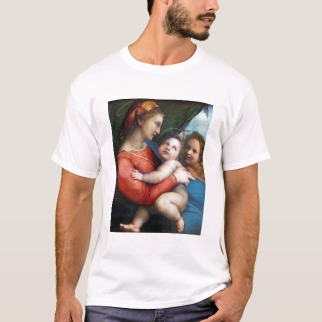 Camiseta Madonna della Tenda - Raphael - c1513 (Frente)