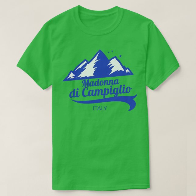 Camiseta Madonna di Campiglio ski Itália 1 (Frente do Design)