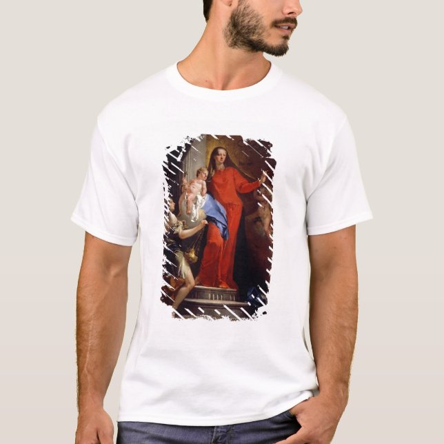 Camiseta Madonna do rosário (óleo em canvas) (Frente)