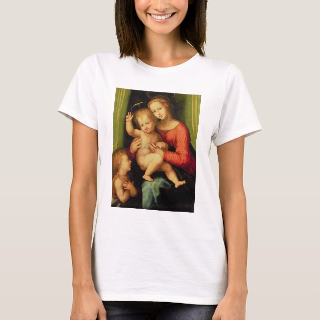 Camiseta Madonna e Child com Ruas. (Frente)