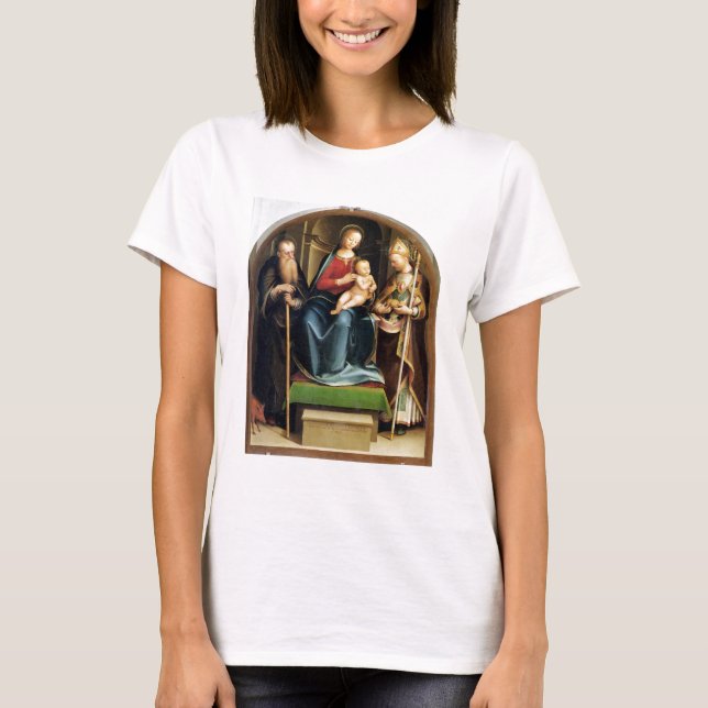 Camiseta Madonna e Criança com Ruas. Anthony Abbot e Ruas. (Frente)