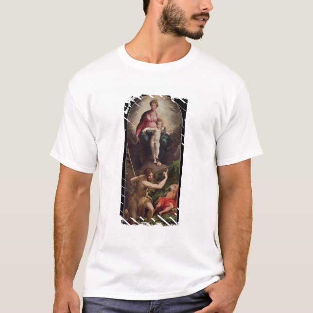 Camiseta Madonna e criança com St John e St Jerome, 15 (Frente)