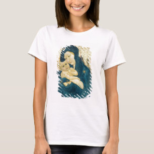 Camiseta Madonna e criança, escola de Bourgogne (óleo no