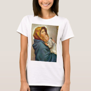 Camiseta Madonna e criança Roberto Ferruzzi Madonnina Mary