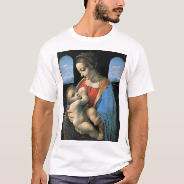 Camiseta Madonna Litta, Leonardo da Vinci, 1490-1491 (Frente)