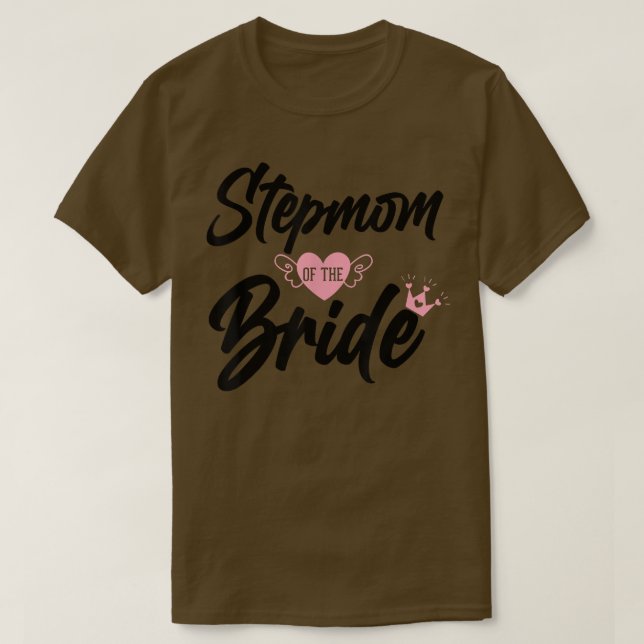 Camiseta Madrasta da Noiva Madrasta Mãe Madrasta Mãe M (Frente do Design)