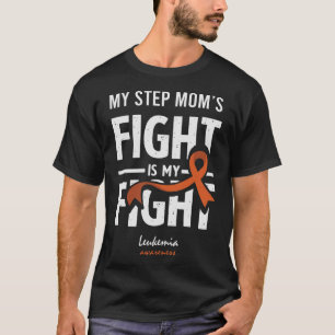 Camiseta Madrasta de Leucemia Suporte de Câncer no Sangue E