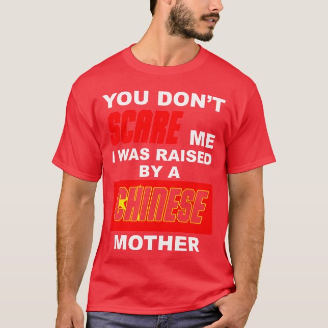 Camiseta Madre Chinesa Aumentada Engraçado no Premium (Frente)