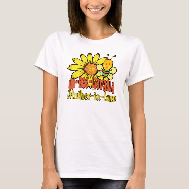 Camiseta Madre inacreditável Sunflower (Frente)