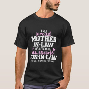 Camiseta Madre Orgulhosa De Um Malvado Filho-Em-L