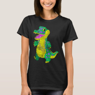 Camiseta Madri Gras Alligator Festival Figurume Mat