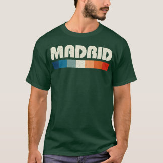 Camiseta Madrid Espanha garota dos anos 80