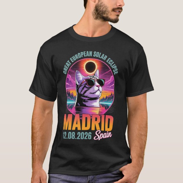 Camiseta Madrid Grande Eclipse Solar Europeu 2026 Retro (Frente)