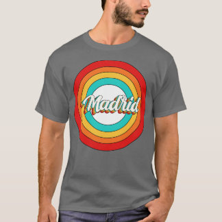 Camiseta Madrid Nome Shirt Vintage Circle Madrid