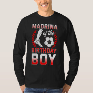 Camiseta Madrina Do Aniversário Do Jogador De Futebol Bday