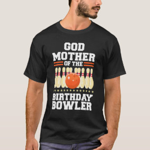 Camiseta Madrinha Da Boliche De Aniversário De Bowler