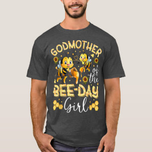 Camiseta Madrinha Da Festa De Colmeia Da Bee Day