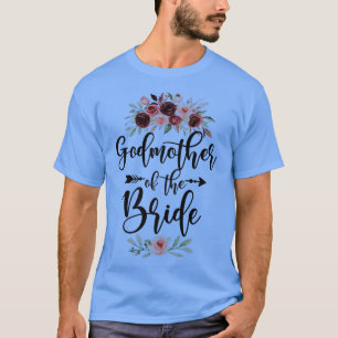 Camiseta Madrinha Da Noiva Celebração De Chuveiro De Noiva 