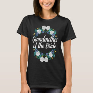 Camiseta Madrinha Da Noiva Coroa Floral Chá De Noiva