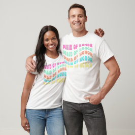 Camiseta Madrinha de casamento da Festa de solteira retrô d