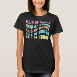 Camiseta Madrinha de casamento da Festa de solteira retrô d
