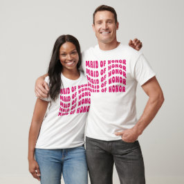 Camiseta Madrinha de casamento da Festa de solteira retrô d