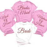 Camiseta Madrinha de casamento de solteiros do partido Brid<br><div class="desc">camisas de damas de honra,  camiseta de mauve bridesmaid de proposta,  camisa de noiva,  camisa de madrinha de casamento,  camisas de festa de solteira, </div>