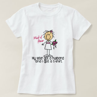 Camiseta Madrinha de casamento Stick Figura I - Tem uma TSh