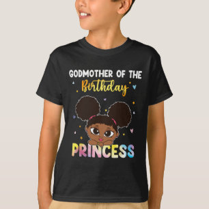 Camiseta Madrinha de Tie Dye A Princesa de Aniversário Mês