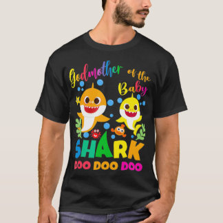 Camiseta Madrinha Do Aniversário Do Bebê Tubarão, Madrinha 