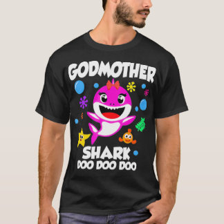 Camiseta Madrinha Do Aniversário Do Bebê Tubarão, Madrinha 