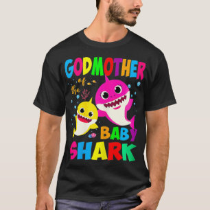 Camiseta Madrinha Do Aniversário Do Bebê Tubarão, Madrinha