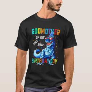 Camiseta Madrinha Do Aniversário Engraçado Godmosauru