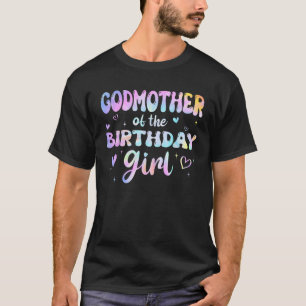 Camiseta Madrinha do Aniversário Tie Dye Colorful Gr