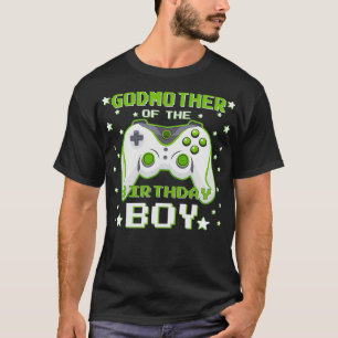 Camiseta Madrinha do Birthday Boy Gift Video Game Birt