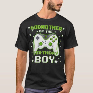 Camiseta Madrinha do Birthday Boy Gift Video Game Birt