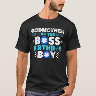 Camiseta Madrinha Do Chefe Aniversário, Bebê Decor Fami