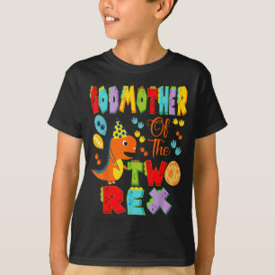 Camiseta Madrinha do Menino de 2 anos de idade dois Rex Fes