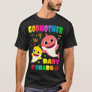Camiseta Madrinha Do Tubarão-Mamãe-De-Nascimento 