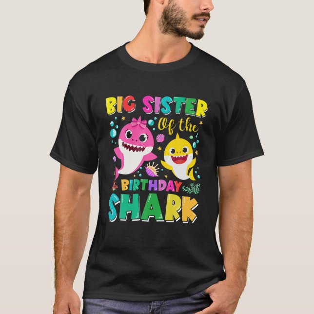 Camiseta Madrinha Dos Tubarões De Aniversário (Frente)