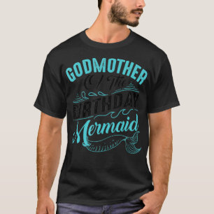 Camiseta Madrinha Engraçada Sereia Aniversário Presente Mul